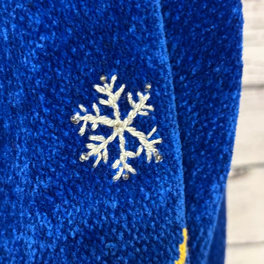 Vintage Claire Murray 80’s Stunning Christmas Sweater Hand Knit Embroidered - Picture 12 of 16